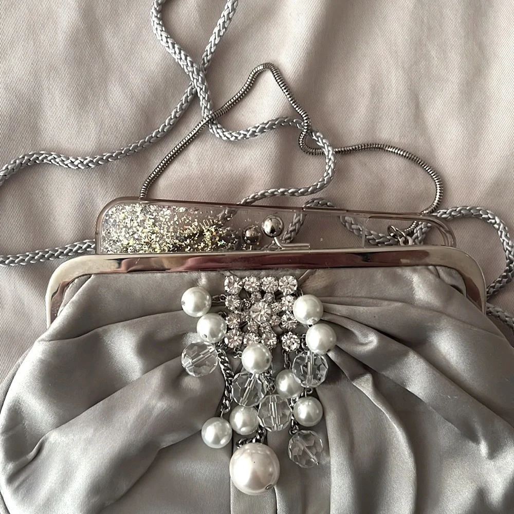 Kate landry gray clutch